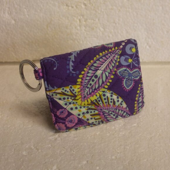Vera Bradley Campus Double ID case in Retired Pattern Batik Leaves - Picture 3 of 5